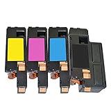 4 Inktoneram® Replacement toner cartridges for Xerox 6010 Toner Cartridges 106R1630/1627/1628/1629 replacement for Xerox 6010 Combo Pack Phaser 6010 6000 WorkCentre 6015