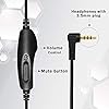 TWOTW-Headset-Mono-Noise-Cancelling-Microphone-Volume-Control-35-mm-Jack-PC-Headphones-for-Mobile-Phone-Smartphone-Computer-Comfort-Strong TWOTW Headset Mono Noise Cancelling Microphone Volume Control 3.5 mm Jack PC Headphones for Mobile Phone Smartphone…