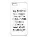 Every New Day I'm Trying To Be Awesome Today Quotes Unique Best Durable RUBBER Silicone Iphone 5 5S Case