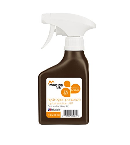 Mountain Falls 3% Hydrogen Peroxide Topical Solution First Aid Antiseptic for Treatment of Minor Cuts and Abrasions, Spray Bottle, 10 Fluid Ounce (Pack of 6)