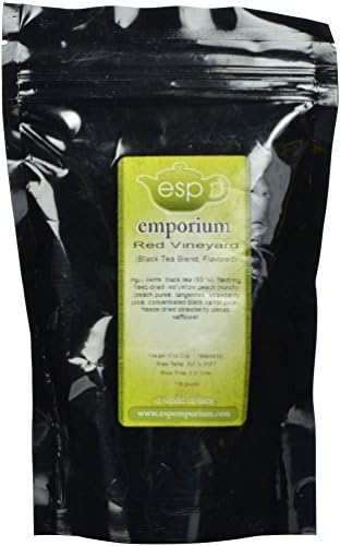 ESP Emporium Black Tea Blend, Red Vineyard Peach/Strawberry, 100 Grams