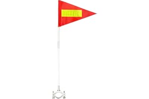 ATV Flags with Pole - Reflective Waterproof Adjustable Flag with Pole | Bicycle Safety Accessories - for Kids Camping Outdoor