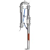 Tubular distillation tower with sight glass copper mesh 2'' | Tubular distillation tower with sight glass copper mesh 2'' domestic brewing equipment moonshine distiller