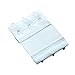 JiaUfmi 2PCS Useful Women's 3 Hooks Bra Strap Extender Extension White