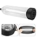 Penis Vacuum Pump with Durable Sleeve for Powerful Tight Suction, PALOQUETH Penis Enlargement Pump with Clear Cylinder Measurement Marker Quick Air Release Valve for Beginners Safe Pumping 9 Inch