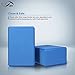 JBM Yoga Block Plus Strap with Metal D-Ring Yoga Brick Cork Yoga Block 6 Colors - High Density EVA Foam Yoga Block to Support and Deepen Poses Odor-Resistant
