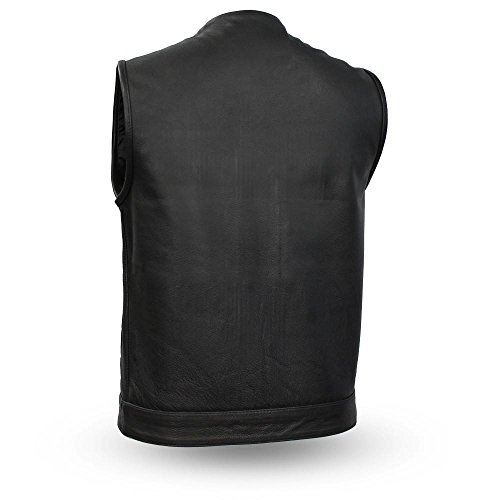 First Manufacturing mens Rival Leather Vest(Black,XXX-Large),1 Pack