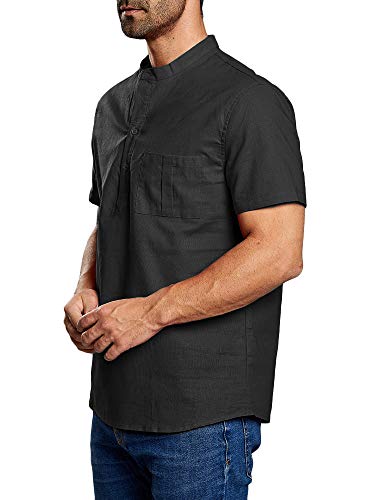4 Cotton+Shirts+Button+T+Shirt+Lightweight