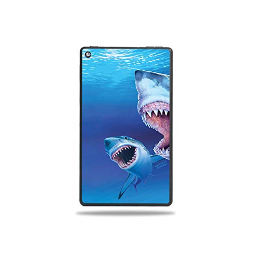 MightySkins Skin Compatible with Amazon Fire 7 Tablet (2019) - Great Whites | P…