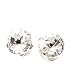 pewterhooter® women’s 925 Sterling silver stud earrings made with sparkling White crystal from Swarovski®. Gift box. Made in the UK. Hypoallergenic & Nickle Free for Sensitive Ears.