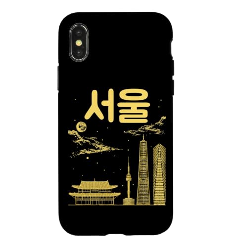 Seoul South Korea Capital Written in Korean Alphabet Hangul Case for iPhone X/XS