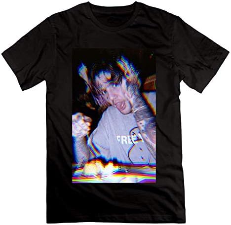 HIP-HOP RAP LIL PEEP Men's Short Sleeve T-shirt (XXL, Black)