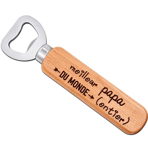 ERNESTINE - Best Dad Bottle Opener - Father's Day and Grandfather's Day Gift - Dad Gift Accessory Man - Personalised Family Keyring - Gifts for Men Birthday Christmas Birth