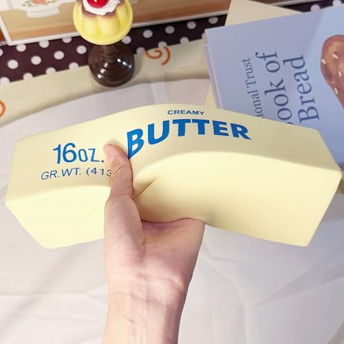 9.5in Butter Squishy,Large Slow Rising Squishy，Sticky Butter Sticks Squeeze Toy,Large Fidget ,Party Favor