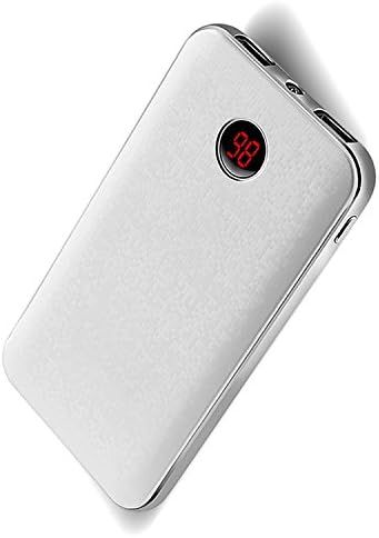 Polymer 20000 Portable Charger, One of the Smallest and Lightest 10000mAh External Batteries, Ultra-Compact, 2-Port Ultra Portable Phone Charger Power Bank for iPhone, iPad, Samsung Galaxy (White)