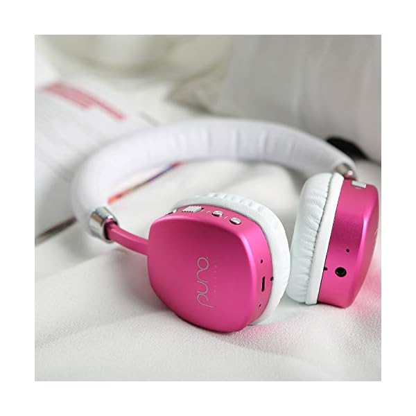 Puro-Sound-Labs-PuroQuiets-Over-Ear-ANC-Headphones-for-KidsTeensChildren-Wireless-Bluetooth-Earphones-Volume-Limiting-Noise-Isolation-Microphone-for-Learning-Travel-Hot-Pink Puro Sound Labs PQ On-Ear Active Noise Canceling Bluetooth Headphones for Kids- Safer Headphones for kids- Lightweight…
