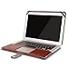 Macbook Air 13 inch Case, IWAVION Premium Quality PU Leather Sleeve Folio Cover with Magnetic Closure Protective Case for Apple MacBook Air 13.3 Inch (Models: A1466 and A1369), Brown