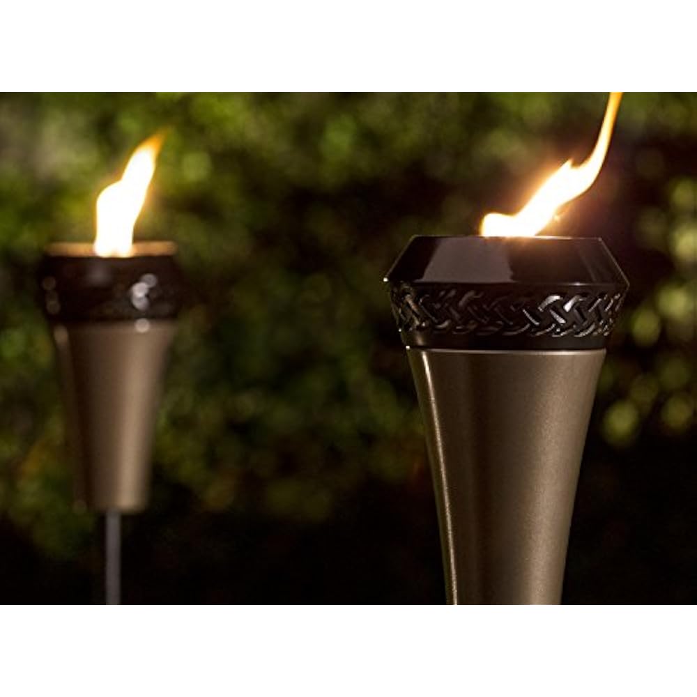 TIKI Brand 66Inch Island King Large Flame Torch, Gunmetal Finish