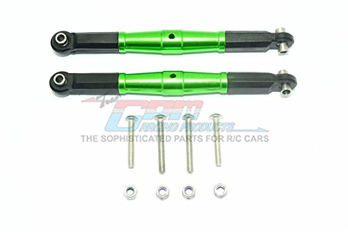 Aluminum Front Turnbuckle For Steering For LOSI 1:6 4WD Super Baja Rey LOS05013 / Super Baja Rey 2.0 LOS05021 Upgrades - Green