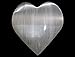 JIC Gem 2 Pcs Selenite Crystal Hearts 2-2.5“, Healing Crystal,Natural Clear Quartz Heart Stone (White)