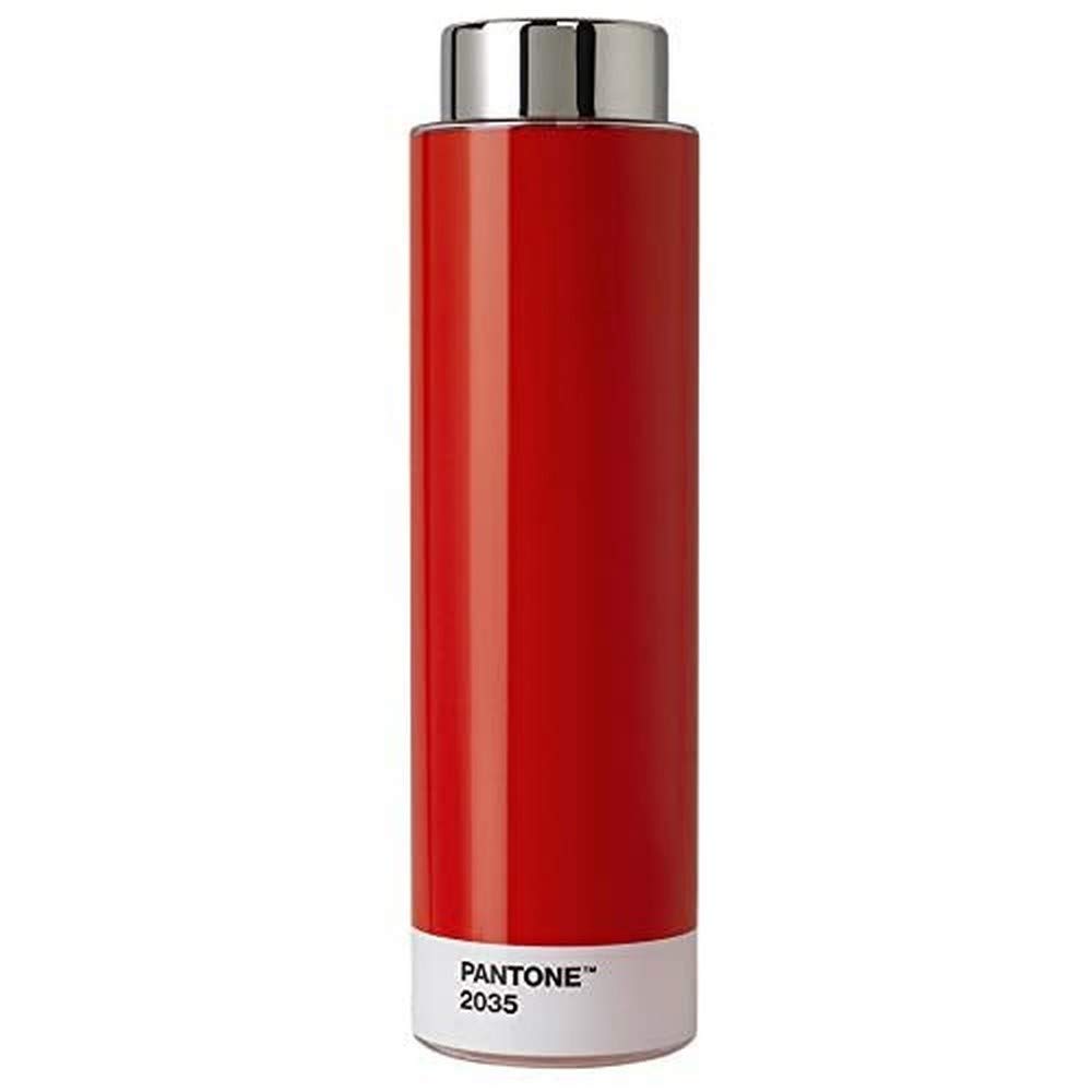 Copenhagen Design Pantone Drinking, Tritan (Plastic) Water Bottle, 500 ml, red, 2035 C, Yellow, one size