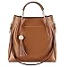 S-ZONE 3 Way Women Designer Leather Handbags Shoulder Bag Purse with Tassel