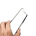 Silver iPhone X Slim Aluminum Bumper Case (NO Back) Apple iPhoneX 10 (2017) Flexible Soft Silicone Metal Frame 2in1 Cell Phone Cover [Support Wireless Charging] for 5.8inch iPhone X Case