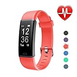 LETSCOM Fitness Tracker with Heart Rate Monitor Watch, Activity Tracker with Step Counter, Pedometer, Calorie Counter Watch for Android and iOS Smart Phone