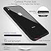 Ztotop Clear Hybrid Case for iPhone Xs Max 6.5-Inch 2018, Thin Tempered Glass Transparent Back Cover and Slim Silicone Rubber Bumper Frame Compatible Apple iPhone Xs Max - Matte Black Frame