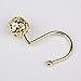aibee Rustproof Shower Curtain Rings, 100% Rustproof Stainless Steel,Shower Hooks Set of 12 Rings for Shower Rods Gold