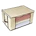 Ziz Home Blankets Clothes Storage Bag Closet Organization | Linen Blanket Storage Sweater Storage Duvet Storage Bags Clear Transparent Window (1)