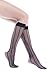 Womens Sheer Fashion Trouser Socks, Patterned Nylon Knee Highs (Assorted (6 Pack))