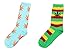 Spring Fever 5 Pair Marijuana Weed Leaf Printed Cotton High Socks (Mix Color)