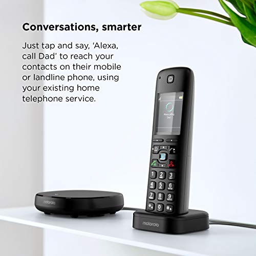 Motorola AXH03 DECT 6.0 Smart Cordless Phone and Answering Machine with