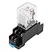 uxcell 24V AC Coil 8 Pin DPDT LED Pilot Lamp Power Relay w 8 Screw Socket