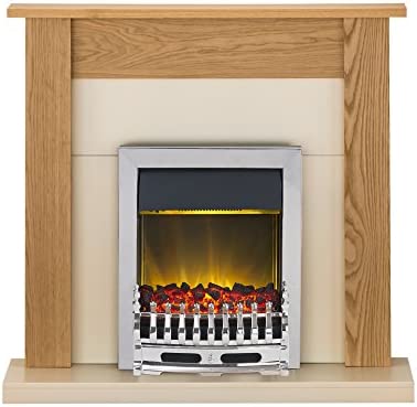 Adam Southwold Fireplace Suite In Oak With Blenheim Electric Fire