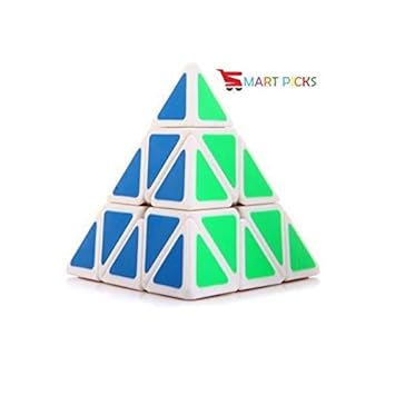 Smart Picks Pyraminx Speed Cube Puzzle, White