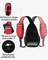 WATERFLY Crossbody Sling Backpack Sling Bag Travel
