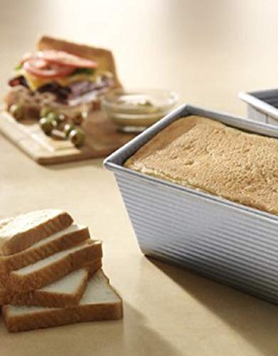 USA Pan Bakeware Pullman Loaf Pan, Large, Silver