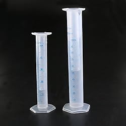TOYMYTOY Plastic Graduated Cylinders 4 Piece Set