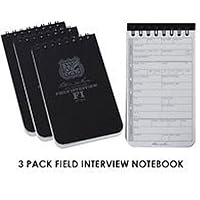 Rite In The Rain 3X5 Notebook - Field Interview - 3 Pack #104-3