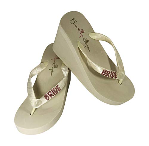 gold glitter flip flops