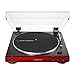 Audio-Technica AT-LP60X Fully Automatic Belt-Drive Stereo Turntable (Red) with Logitech Z323 Satellite Speaker System with Subwoofer and Knox Gear Vinyl Brush Cleaner (3 Items)thumb 1