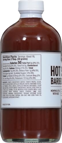 LILLIE’S Q BARBEQUE SAUCES & RUBS HOT SMOKY, 21 OZ