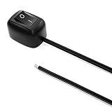 Jtron Car DIY Switches Water Drop Shape Button Switches OFF/ON DC 12V AC 250V/6A 125V/10A For Fog Lights,DRL,LED Light Bar,etc(Cable:19.6"in)
