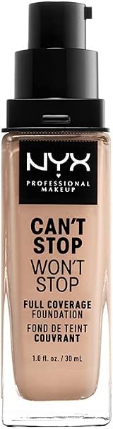 NYX Can’t Stop Won’t Stop Foundation Light 24 Hour Matte Waterproof Vegan