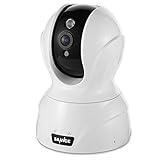 SANNCE IP Camera 1080P Home Monitoring Security Cameras with QR Code Scan,Two-ways Audio Talk,Build-in Mic and Speaker (White)