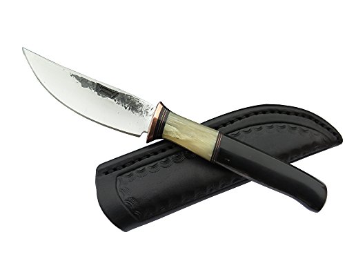 Behring Made Buffalo Horn and Musk Ox Fixed-Blade Pocket Knife