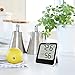 sparoma Indoor Hygrometer Thermometer Humidity Monitor Weather Station with Temperature Gauge and Humidity Meter
