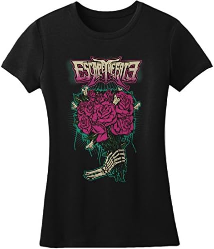 Escape The Fate Roses Girls Jr Soft tee Small Black
